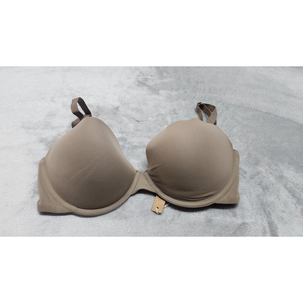 Skims 32DDD Truffle Brown Fits Everybody Push Up Demi Bra BA-DEM-9222 NWT